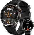 KOSPET Magic R10 GPS Smart Watch for Men, Stainless Steel Body, 50 Days Battery, 5ATM Waterproof, 180 Sport Modes for Outdoor Activity, 24/7 Heart Rate & Sleep Monitor (Black)
