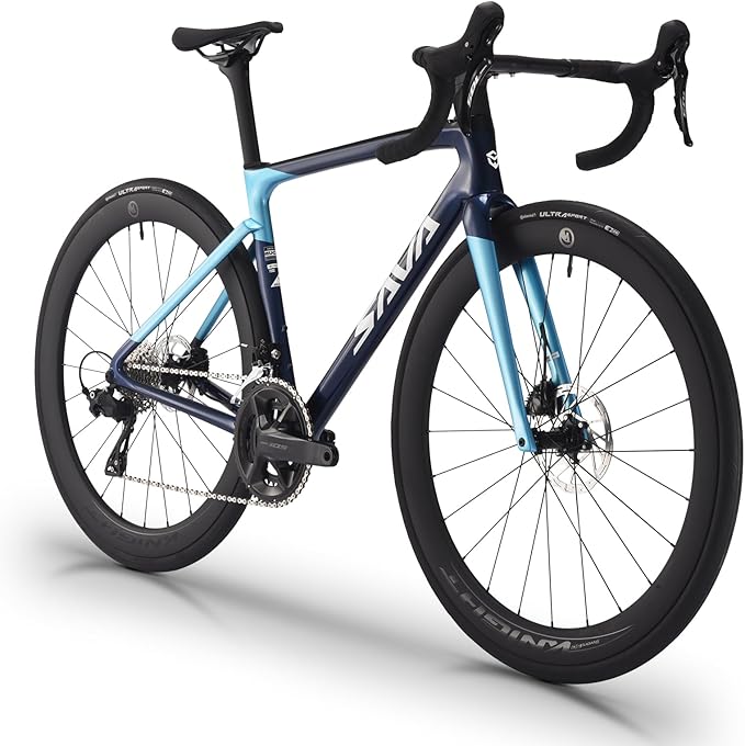 SAVADECK SLR7S Carbon Road Bike, T800 Carbon Fiber Frame Racing Bicycle with Shimano 105 R7120 24 Speed Groupset and Hydraulic Disc Brakes, Ultra-Light Carbon Bike