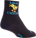 SockGuy, Women's Cycling Sock, Biker Chick, 3 inch