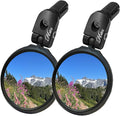 Hafny Bar End Bike Mirror, HD, Blast-Resistant, Glass Mirror, HF-MR090, HF-M951B-FR03, 2PCS (Anti-glare Blue Glass, 62mm * 2PCS)