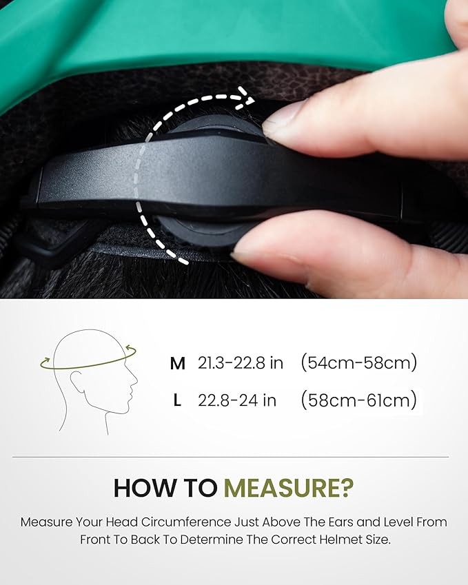 OutdoorMaster Adult Bike Helmet - Bicycle Helmet with Rechargeable Rear LED Light, Detachable Magnetic Goggles, Removable Sun Visor - Suitable for Commuting and Cycling for Men and Women