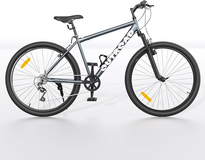 Outroad 26 Inch Comfort Mountain Bike,7-Speed/High-Carbon Steel Adult Bike with V Brakes, Adjustable Ergonomic Seat Bicycle for Men and Women