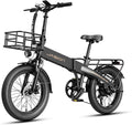 Jasion Electric Bike for Adults, 1000W Peak Motor Foldable Ebike, Aluminum 20'' Fat Tire Electric Bicycle Built-in 48V Removable Battery, EBS Commuter E Bikes up to 23 MPH & 45 Miles Max Range