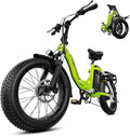1000W Folding Electric Bike for Adults,75+ Miles,30+MPH,48V 20.8Ah Removable Battery,20" Fat Tire Electric Bike,Front Suspension 7-Speed Commuter Ebike,UL Certified