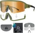 Wildhorn Radke MTB Cycling Glasses, UV400 Sports Ski Running Sunglasses for Women & Men, Baseball Glasses w/3 Swap Lenses