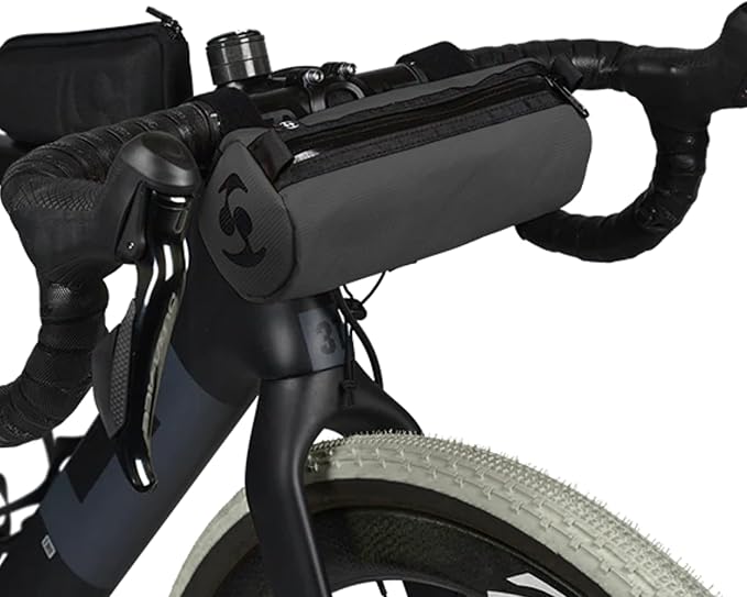 SpeedSleev Diego Small Handlebar Bag – Bike Bag for Road, Gravel & Commuter Cycling – Secure Velcro Mount – Ballistic Nylon – Black