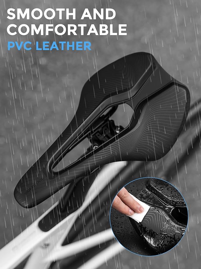 ROCKBROS Bike Seat for Men Women Road Bike Saddle Breathable & ergon Saddle for MTB, Road, Trekking&Folding Waterproof Bicycle Seat