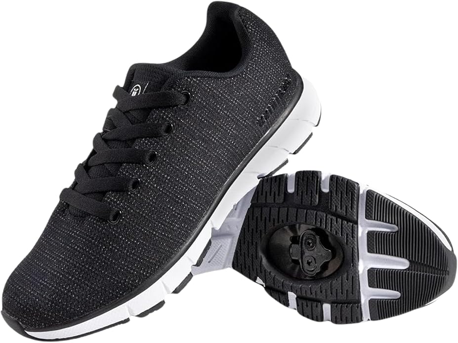 Tommaso Men's Indoor Cycling Shoes – SPD Compatible – Pre-Installed Cleats – Road, Gravel & Spin Bike Shoes – Walkable Design