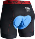Nepest Mens Cycling Underwear 4D Padded Bike Shorts MTB Liner Mountain Bicycle Tights for Riding