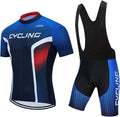 Men's Cycling Jersey Set, Summer Mountain Bike Clothing Short Sleeved Riding Jerseys