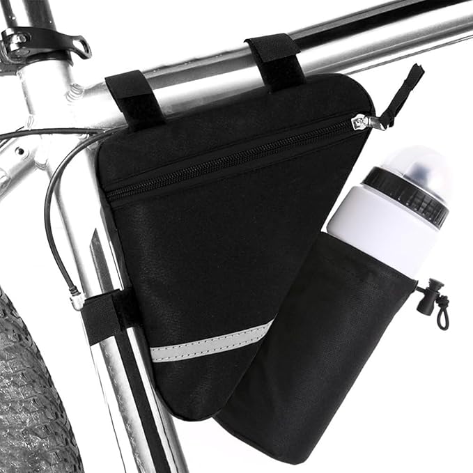 MOOCY Bike Frame Bag,Bike Bag and Water Bottle Holder, Bicycle Triangle Bag for MTB Road Bike,Cycling Bike Accessories
