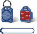 PROfezzion Secure Air Tag Holder Case with Key Ring, 3M Adhesive Mount and Loop Strap for Keychain, Dog Collar, Backpack, Luggage Bag, Bike, Car & More, IPX8 Waterproof, Full Cover & Discreet