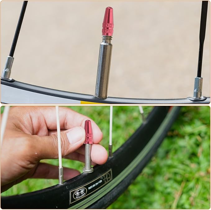 HARFINGTON Bike Valve Caps Anodized Aluminum Road Bicycle Air Tire Valve Caps Dust Caps for MTB Road Racing Bicycle