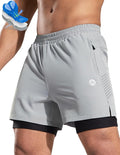 Nepest Men's Mountain Bike Shorts 4D Padded Cycling Bicycle Biker Riding Loose-fit Gel Padding MTB Shorts Zipper Pockets