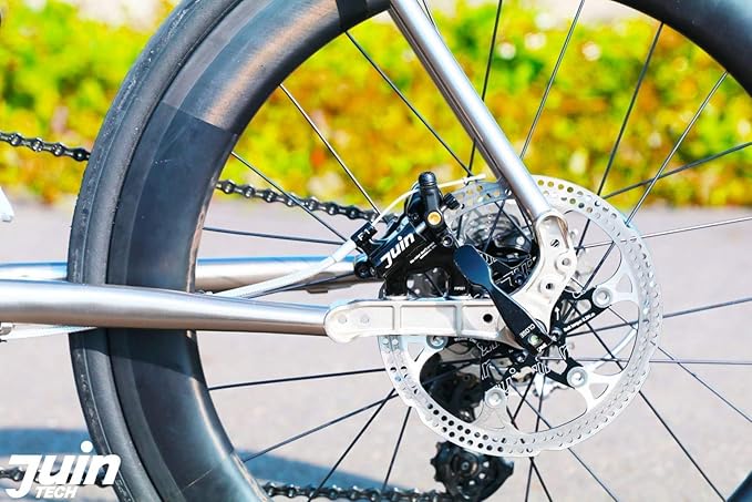 Juin Tech F1 Hybrid Hydraulic Disc Brake Caliper Set - Flat Mount - for Road, Gravel & CX