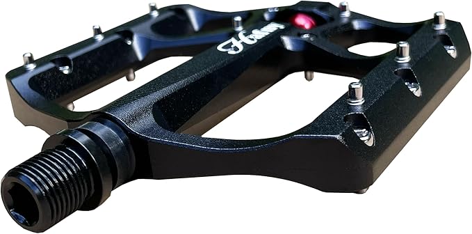 Hafny Aluminum Bike Pedals, CNC machined, Wide Sturdy Platform, HF-1400
