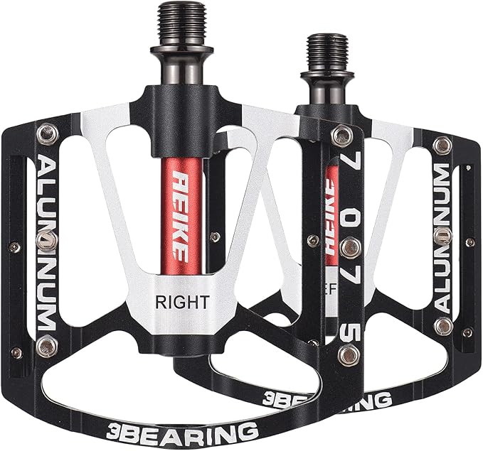 Bike Pedals, Mountain Bike Pedals Lightweight Aluminum Bicycle Pedals Road Bike Cycling Pedals Platform