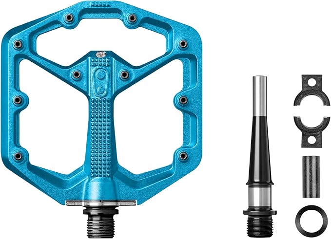 Crankbrothers Stamp Flat MTB Pedals - Size-Specific, Lightweight, Versatile, Durable Bike Pedals