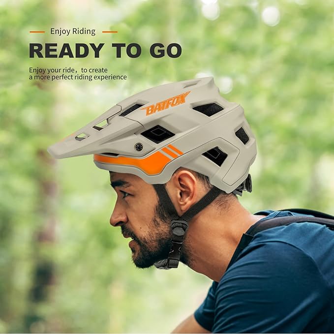 BATFOX Bike Helmet,Mountain Bike Helmet Helmets for Men Women Adults Youth