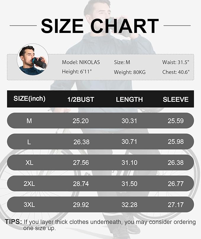 GEEK LIGHTING Rain Jacket Men Lightweight Waterproof Jackets Packable Windbreaker Hooded Raincoat for Golf Cycling Outdoor