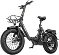 Folding Electric Bicycle for Adults - 750W High Power Motor, 16"/20" Fat Tire E-Bike, Long Range 48V 13AH/25Ah Battery, LCD Screen, Disc Brakes, Adjustable Seat & Handlebar