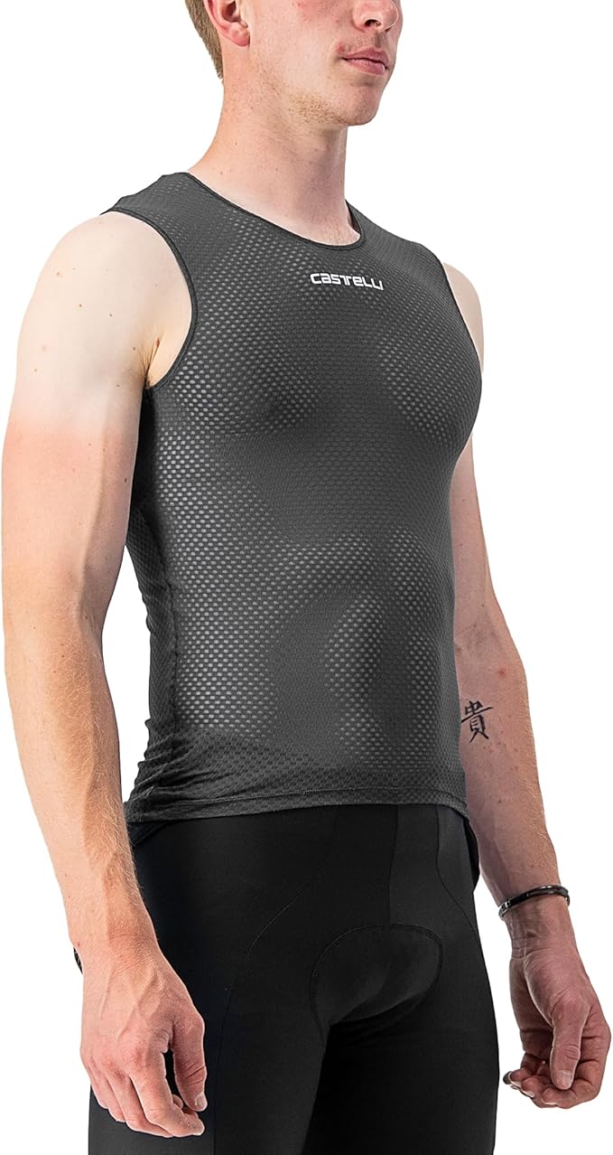 CASTELLI Men’s Pro Mesh 2.0 Sleeveless Jersey, Breathable Cycling Mesh Base Layer for Road, Gravel Biking & Racing