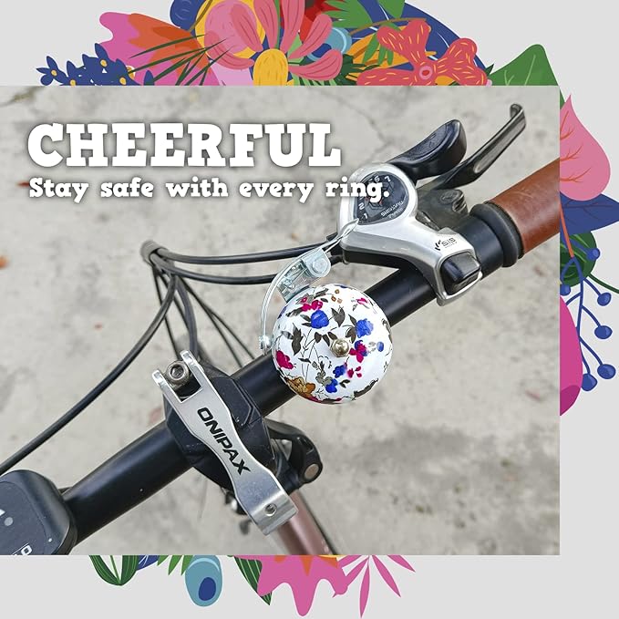 ONIPAX Bike Bell Classic Loud Crisp Bicycle Bells for Cruiser Bike Beach Bike Women
