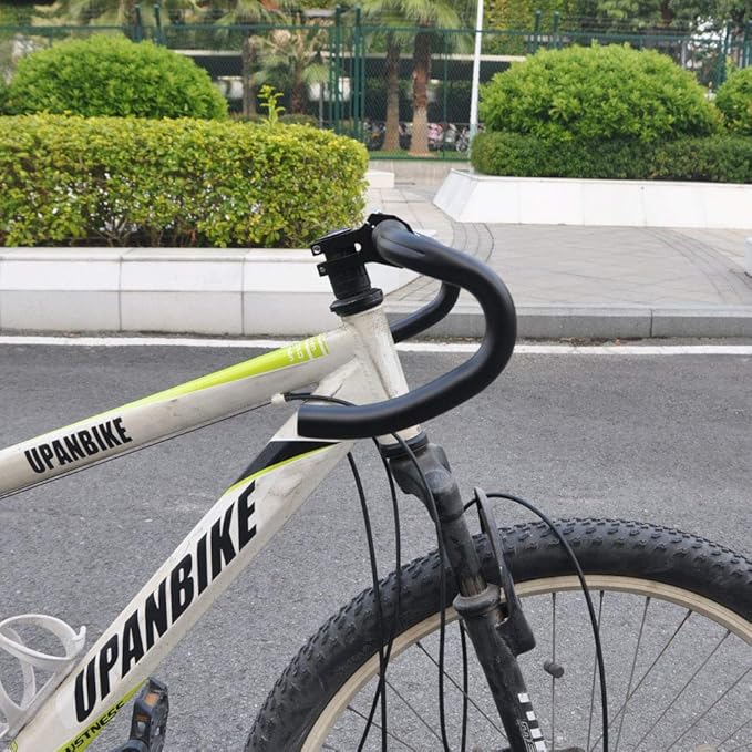 UPANBIKE Fixed Gear Bike Road Bicycle Drop Bar Bent Handlebar Aluminum Alloy 25.4mm 31.8mm