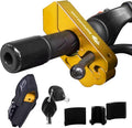 Motorcycle Grip Lock - Heavy Duty Brake/Handlebar/Throttle Security for Bikes, Scooters, Mopeds, or ATVs in Under 5 Seconds! - Anti-Theft W/Free Holster (Gold)