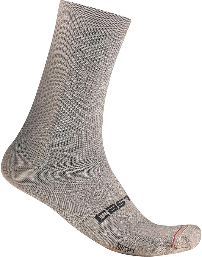 CASTELLI Men’s Espresso 18 Sock, Moisture Wicking Performance Cycling Apparel Sock for Road & Gravel Biking