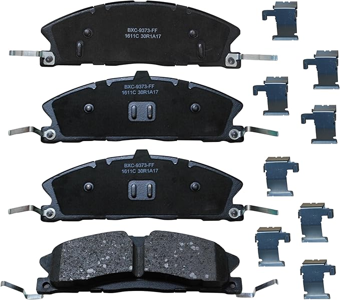 Bendix Premium SBC1611C Ceramic Front Brake Pads for Ford Explorer 2019-2014, Flex 2016, Flex 2019-2018, Police Interceptor Utility 2019-2016, Taurus 2019-2017, Lincoln MKS 2016, MKT 2019-2016