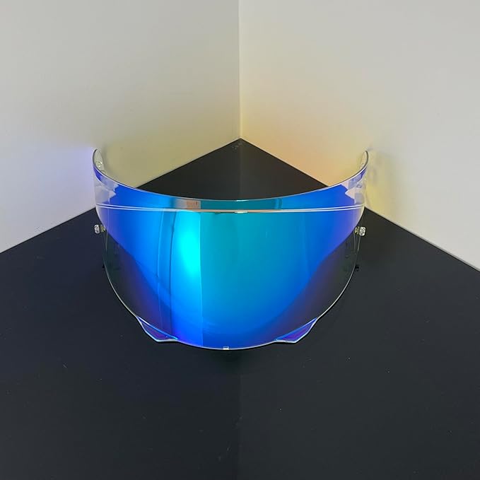 i90 Face Shield Visor Sunscreen for HJC HJ-33 i90/i91,Helmet Visor Replacement Windshield Sunshield (Revo Clear Blue-Day and Night)