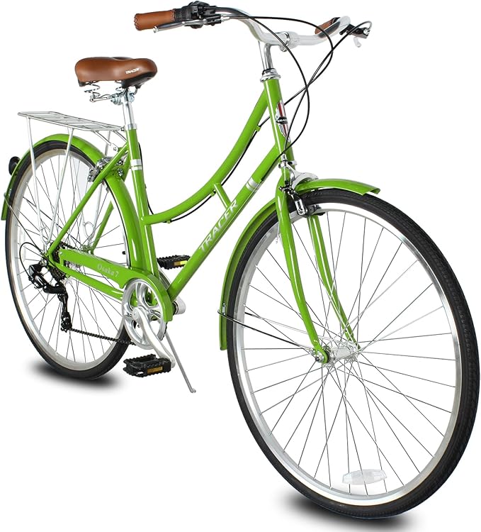 Tracer Osaka Hybrid Bikes for Women/Men,Steel Frame, 7-Speed/Inter-3 Speed, 700c Wheels,City Bike,Comfort Bike,Commuter Bike,Womens Bike Multiple Color