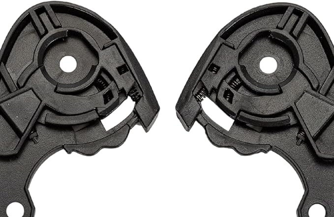 2 Units Motorbike Helmet Lens Base Replacement Black Installation Accessory Visor Plate