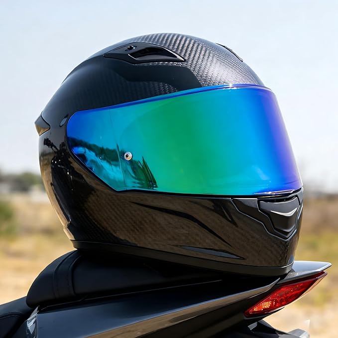 Helmet Visors Face Shield Replacement,For Assault/Rapid/Stream Helmet Visor Accessories (Chrome Green)