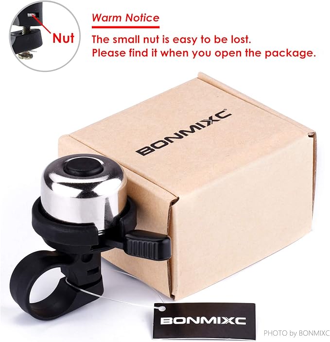 Bike Bell Brass Mini, Clearer Louder Longer Sustained Purer Tone