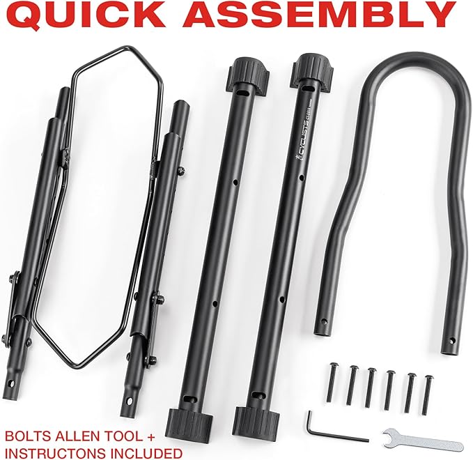 cyclists Indoor Bike Floor Stand - Bike Rack Floor Parking for Garage/Home - Bike Storage Bicycle Parking Rack Fit 20”-29” Mountain Road Bikes (For 1 Bike)