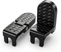 Heavy Duty E-Bike Foot Pegs, Foldable Rear Pedals for Passenger, Manganese Steel Reinforced Aluminum Bike Footrests with 15mm U-Slot & Anti-Slip for E-Bike, Mountain Bike, Folding Bicycle
