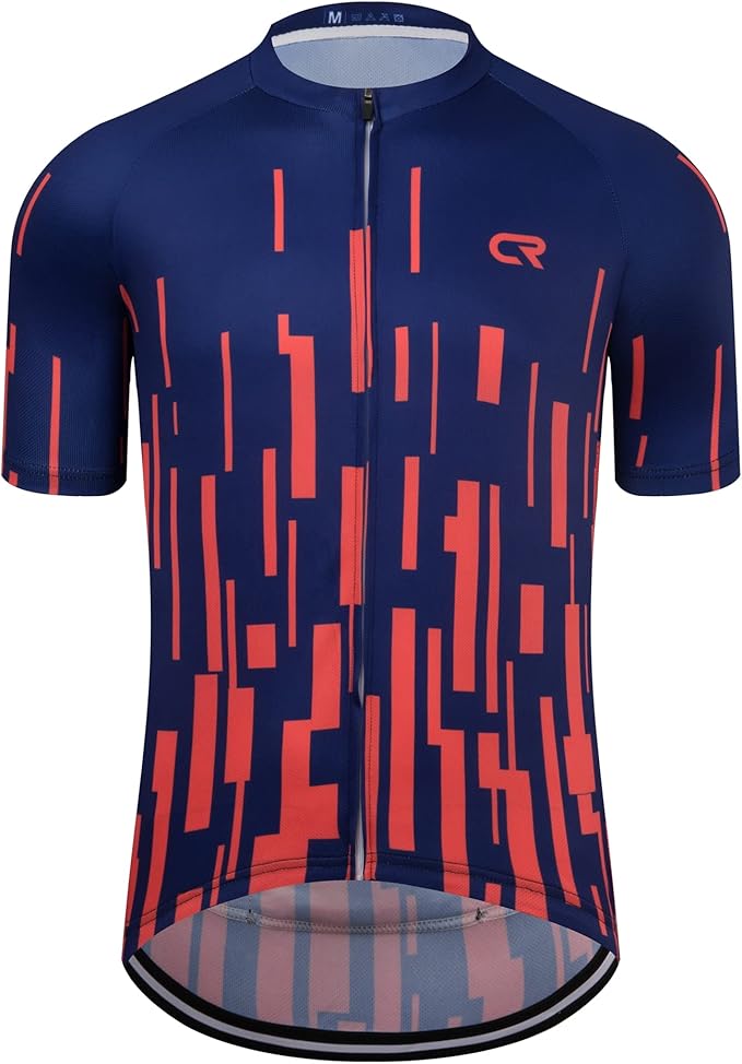 Coconut Ropamo CR Mens Cycling Jersey Short Sleeve Road Bike Shirt with 3+1 Zipper Pockets Breathable Quick Dry
