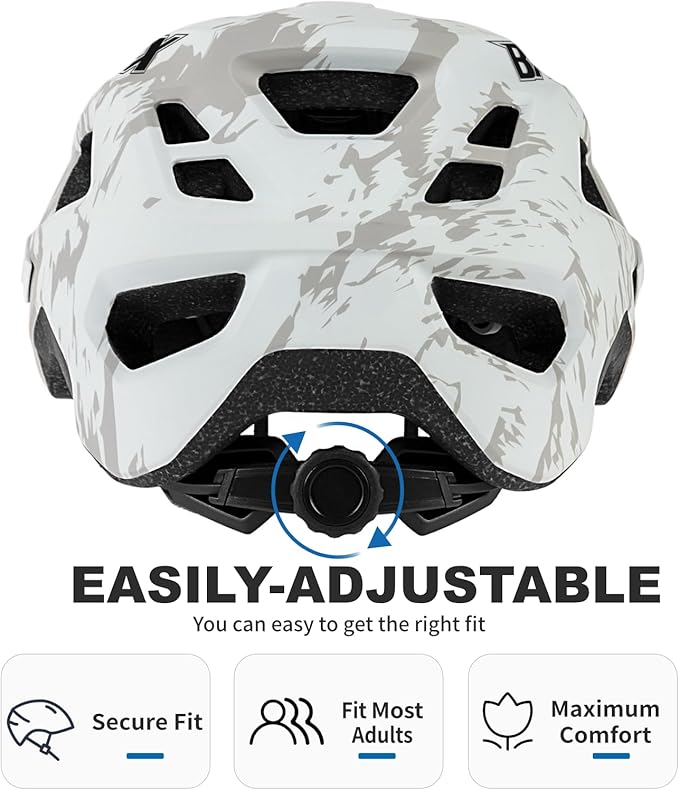 BATFOX NTA 8776 E-Bike & Mountain Bike Helmet for Adults Youth, E-MTB Cycling Helmet for Men Women (52-60CM)