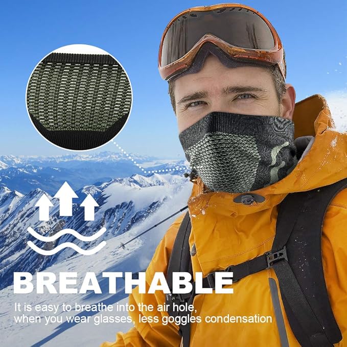 WTACTFUL Winter Neck Warmer Gaiter Windproof Face Mask Balaclava Bandana for Ski Snowboard