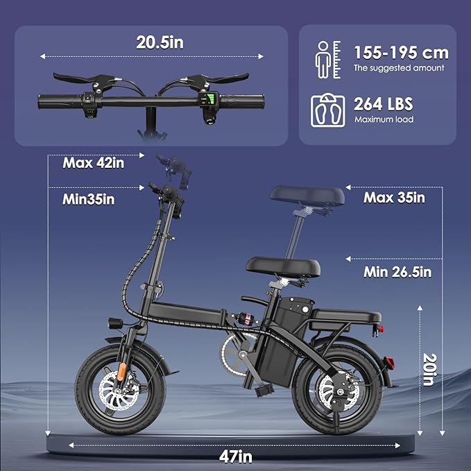 Fat Tire Electric Bike for Adults - UL2849 Certified, 48V Battery, Foldable & Non-Foldable Options, 30-40MPH, LCD Display, Urban Commuter Ebike