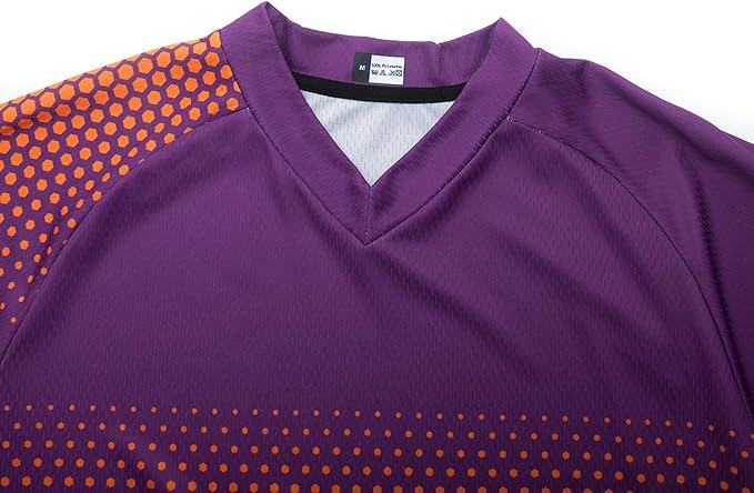 Men's Mountain Bike Jersey Long Sleeve Off-Road Clothing Downhill&Motocross Shirts Breathable/Moisture-Wicking Tops
