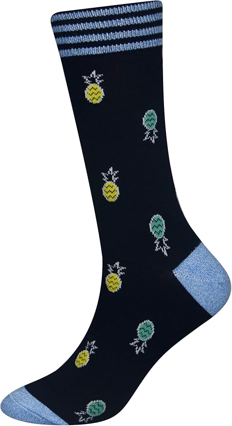 Cansok Men's 2/4 Packs Fun Crazy Novelty Dress Crew Socks