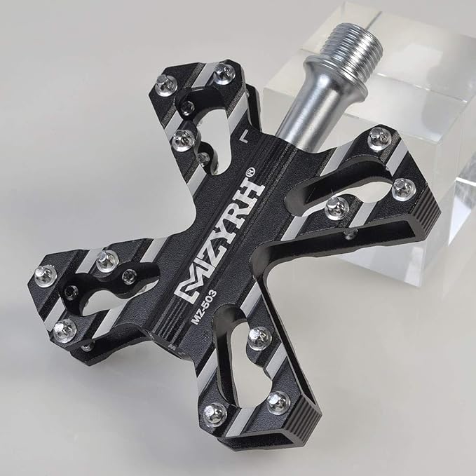ThinkTop 3 Bearing Ultralight MTB BMX Road Mountain Bike Pedals Platform Flat Aluminum Sealed Ever Lubricate Bearing Axle 9/16 Inch