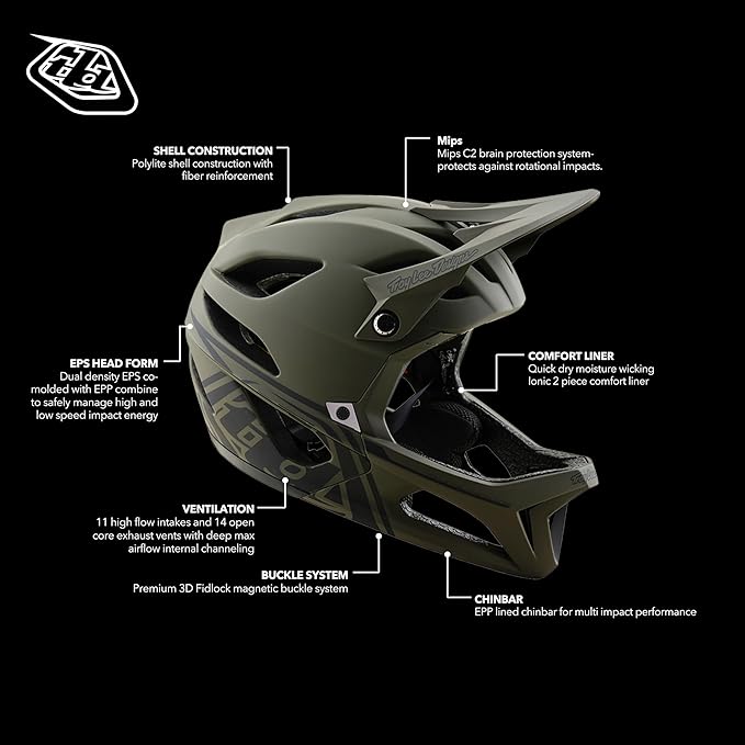 Troy Lee Designs Stage Helmet MIPS for Mountain Bicycle MTB BMX