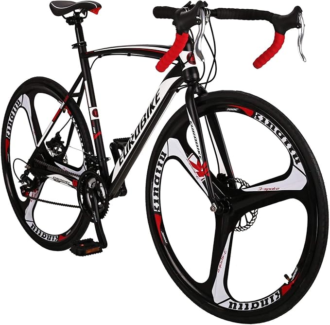 EUROBIKE OBK XC550 Road Bikes for Men 54cm Frame 21 Speed Gears 700C Wheels Mens Bicycle City Commuter Bicycle for Adult