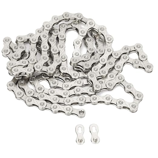 Folding Bike Chain, Durable Steel Chain, Mountain Road Bike Chain, 10 Speed, Quick-Install Design, for Commuters, Casual Riders, and Fitness Enthusiasts