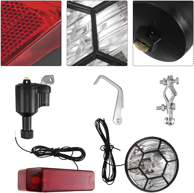 Bike Light Kit Front and Rear LED Lights with Turn Signals Rechargeable for Mountain and Dirt Bikes Cycling Safety Accessories