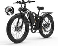 Electric Bike, Max 40-45MPH & 100 Miles, 5000W Peak Dual Motor Adult E-Bike, 52V 32Ah Battery Ebike, 24'' 26" Hydraulic Disc Brakes, Fat Tire All-Terrain Hunting Electric Bike, Full Suspension